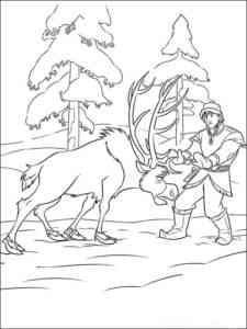 Frozen 75 coloring page