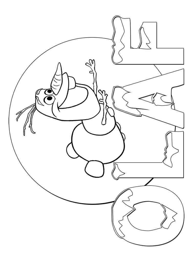 Frozen 81 coloring page