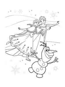 Frozen 85 coloring page