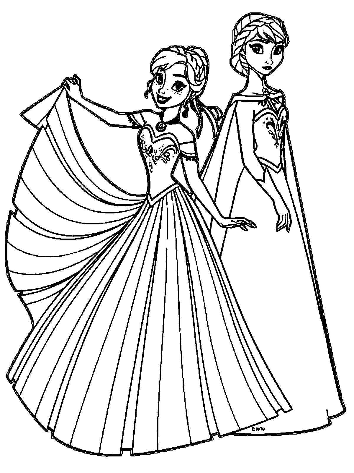Frozen 9 coloring page