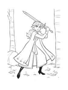 Frozen 90 coloring page