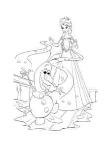 Frozen 98 coloring page