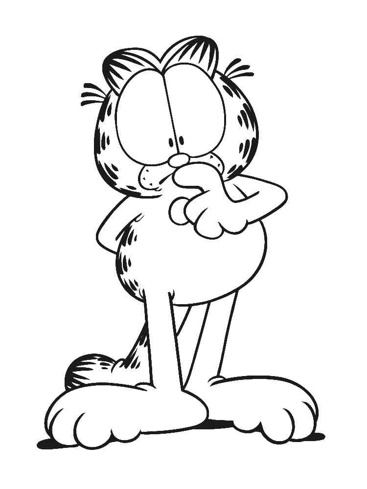 Garfield 10 coloring page