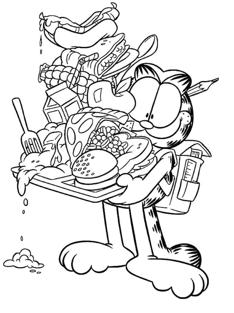 Garfield 11 coloring page