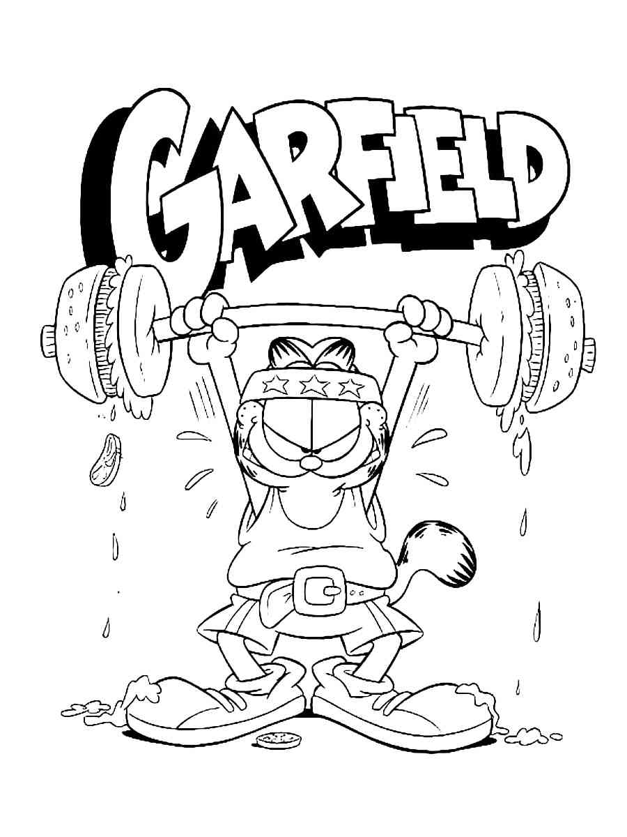 Garfield 13 coloring page