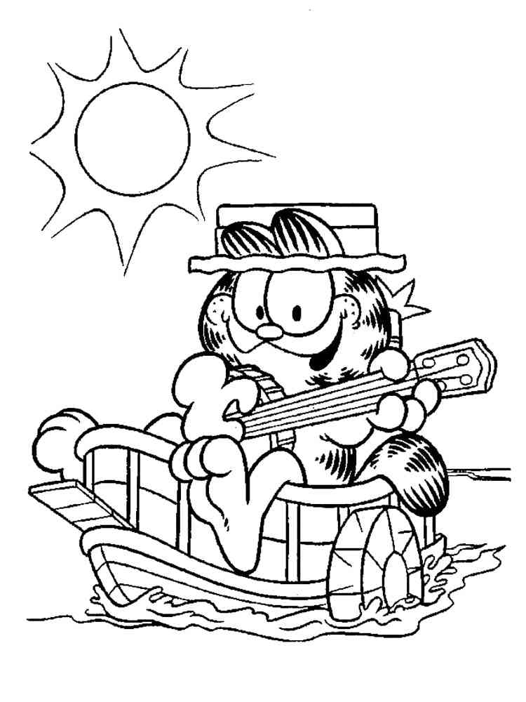 Garfield 14 coloring page