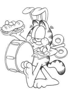 Garfield 18 coloring page