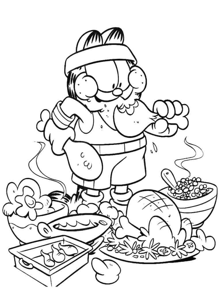 Garfield 19 coloring page