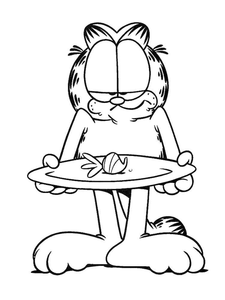 Garfield 3 coloring page
