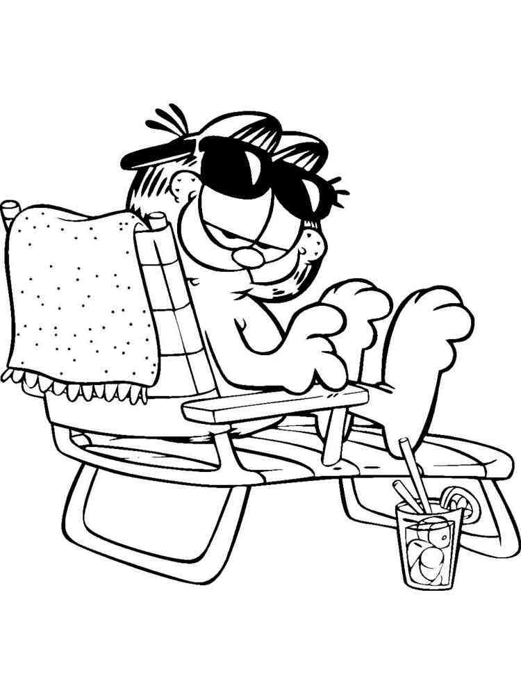 Garfield 32 coloring page