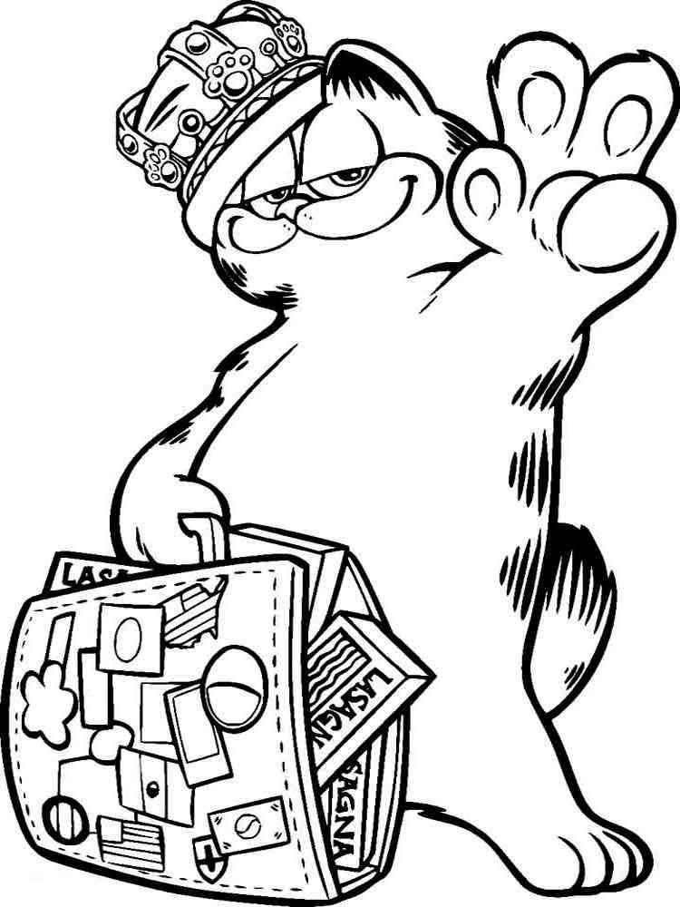 Garfield 33 coloring page