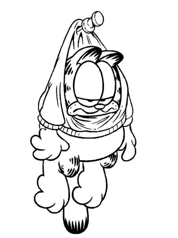 Garfield 34 coloring page