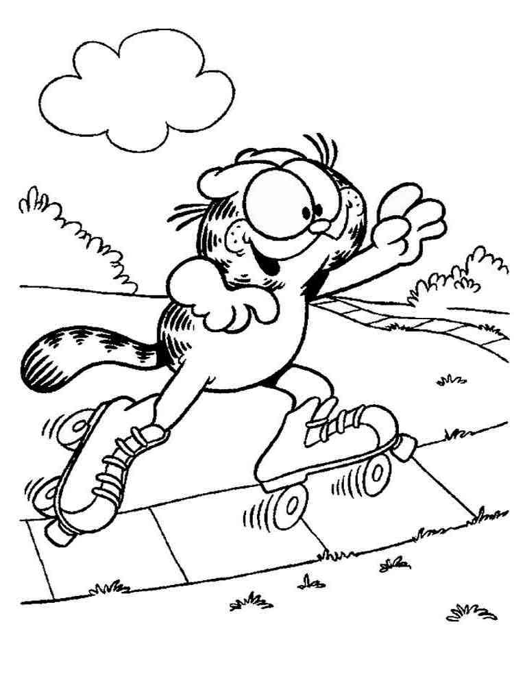 Garfield 35 coloring page