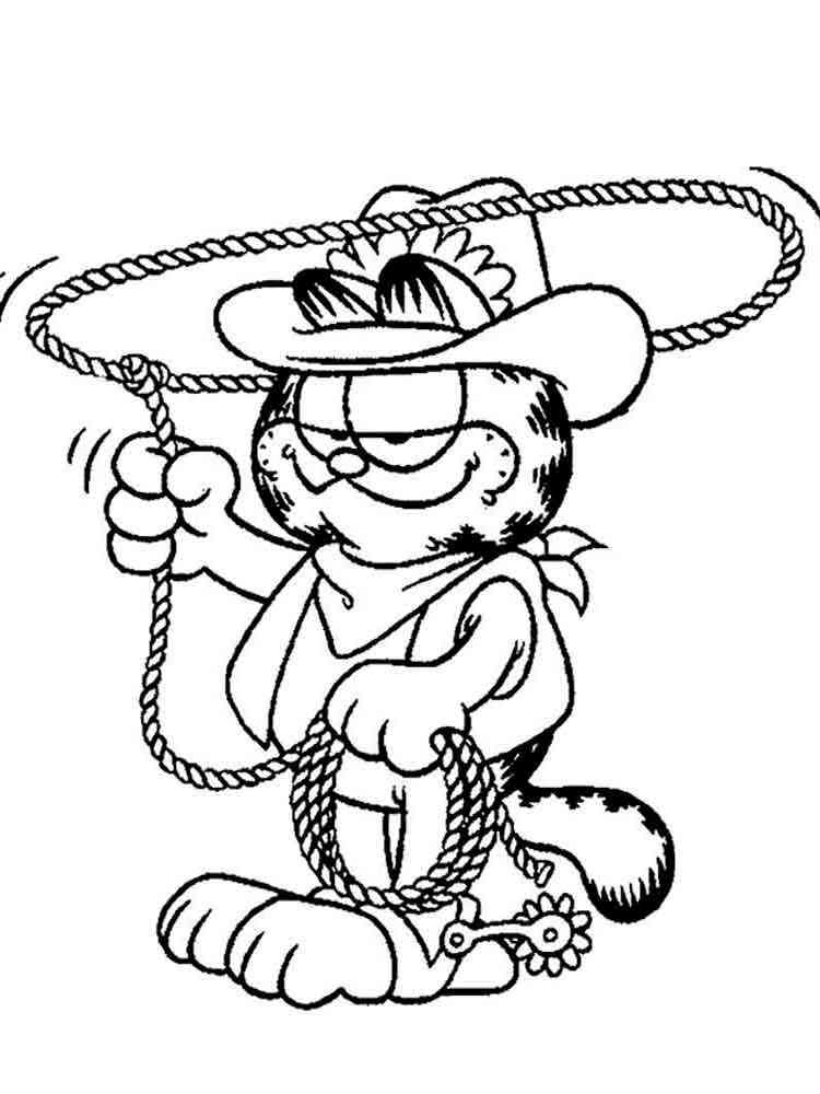 Garfield 37 coloring page