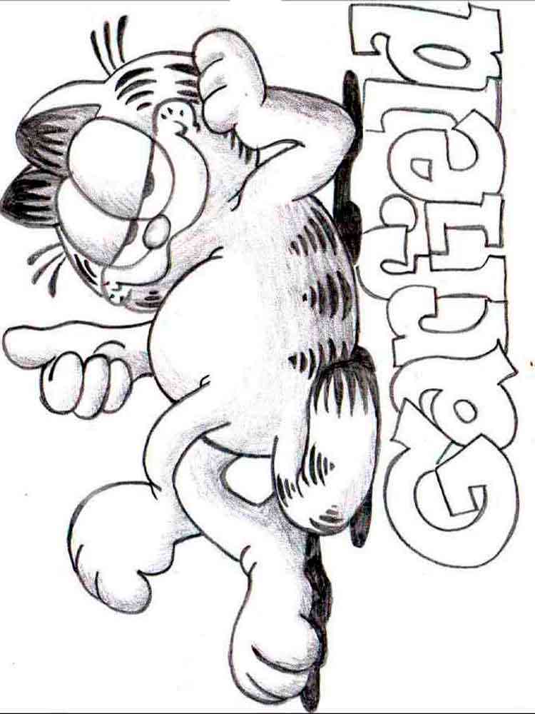 Garfield 38 coloring page
