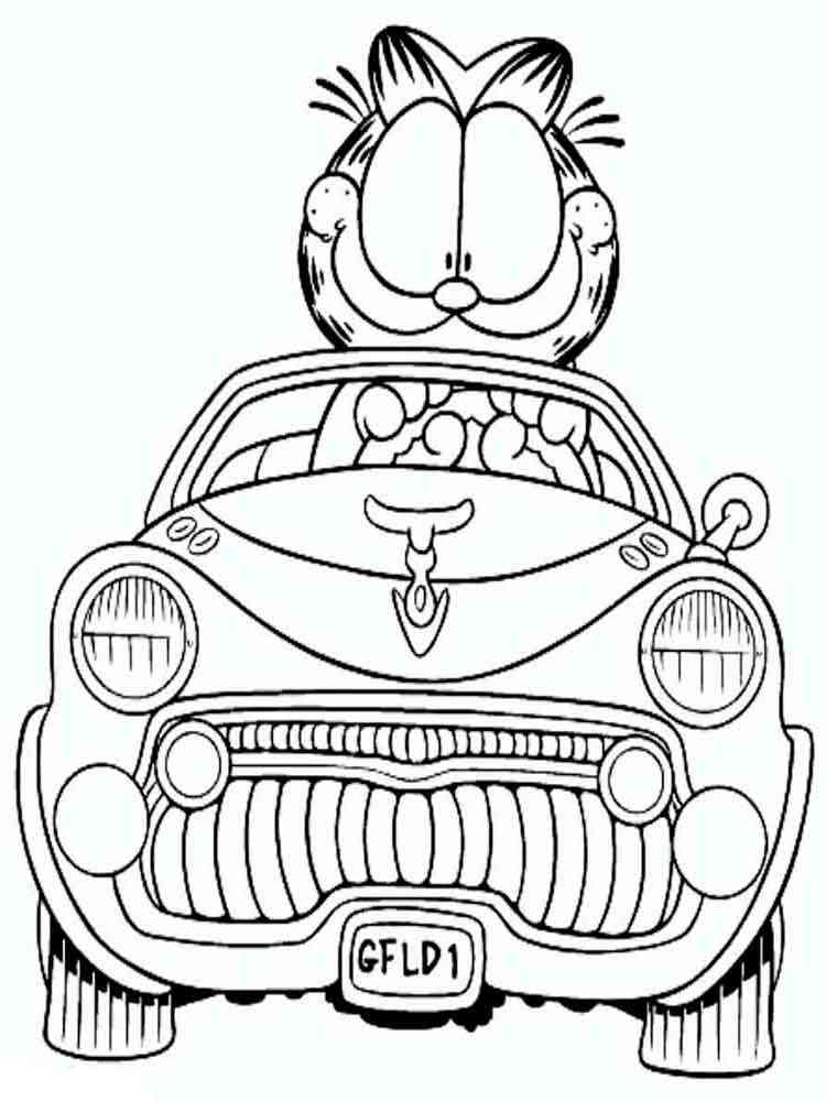 Garfield 39 coloring page
