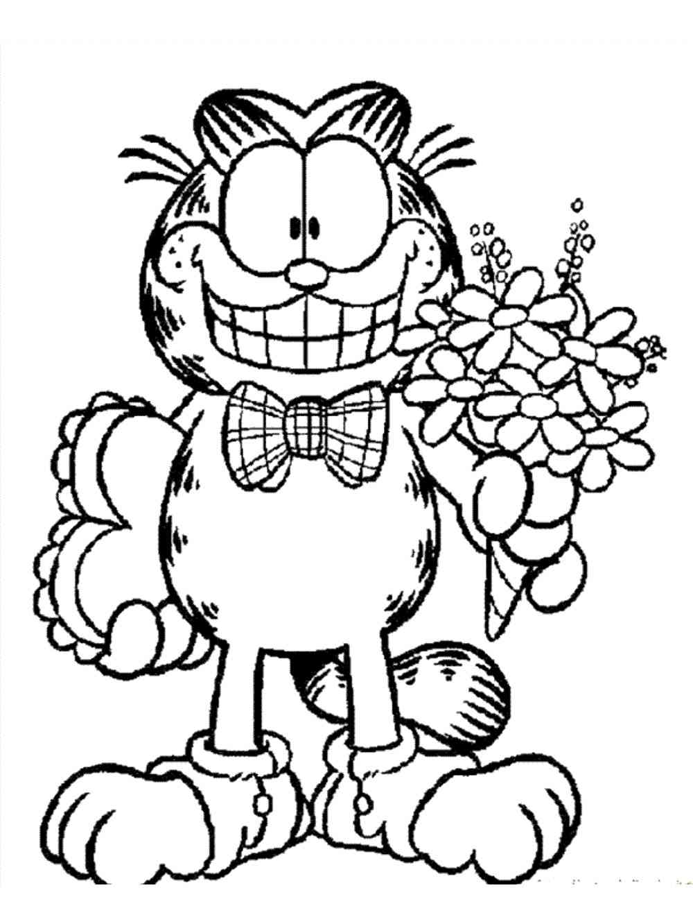 Garfield 4 coloring page