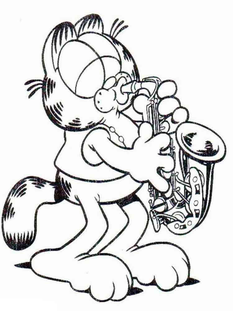 Garfield 41 coloring page