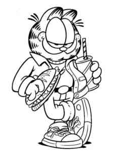 Garfield 45 coloring page
