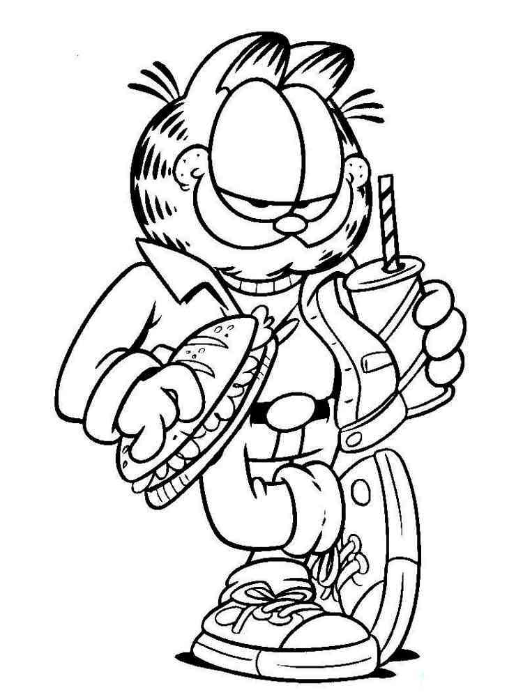 Garfield 45 coloring page