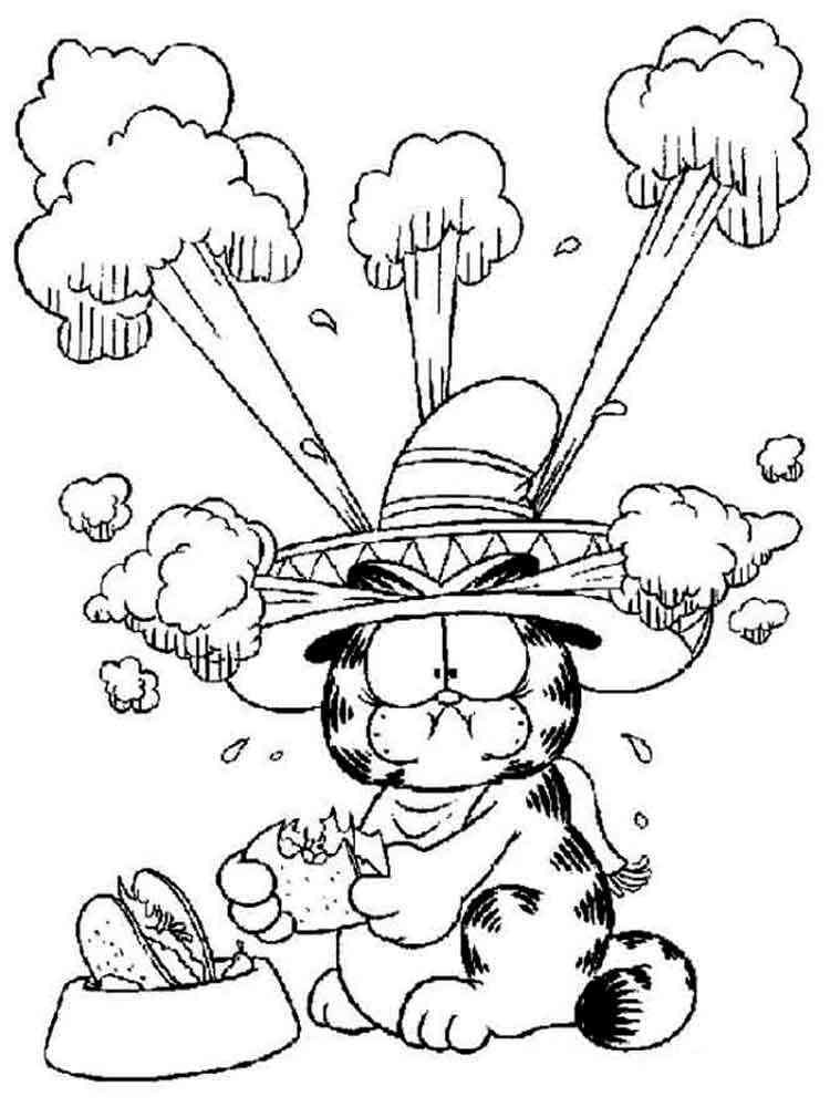 Garfield 46 coloring page
