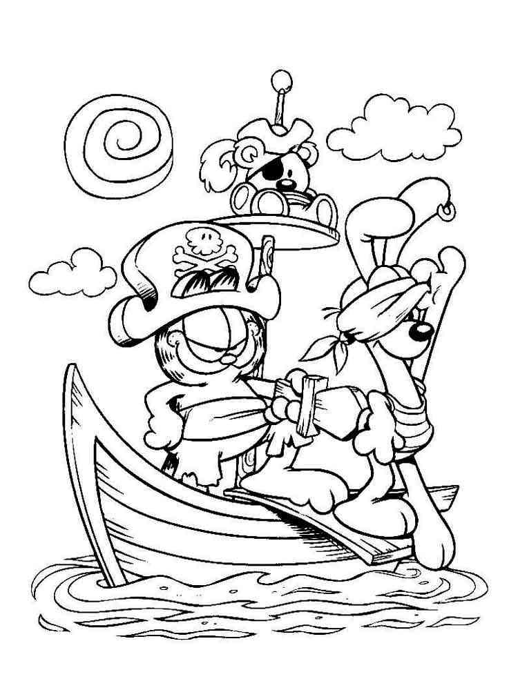 Garfield 47 coloring page