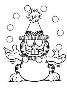 Garfield 5 coloring page