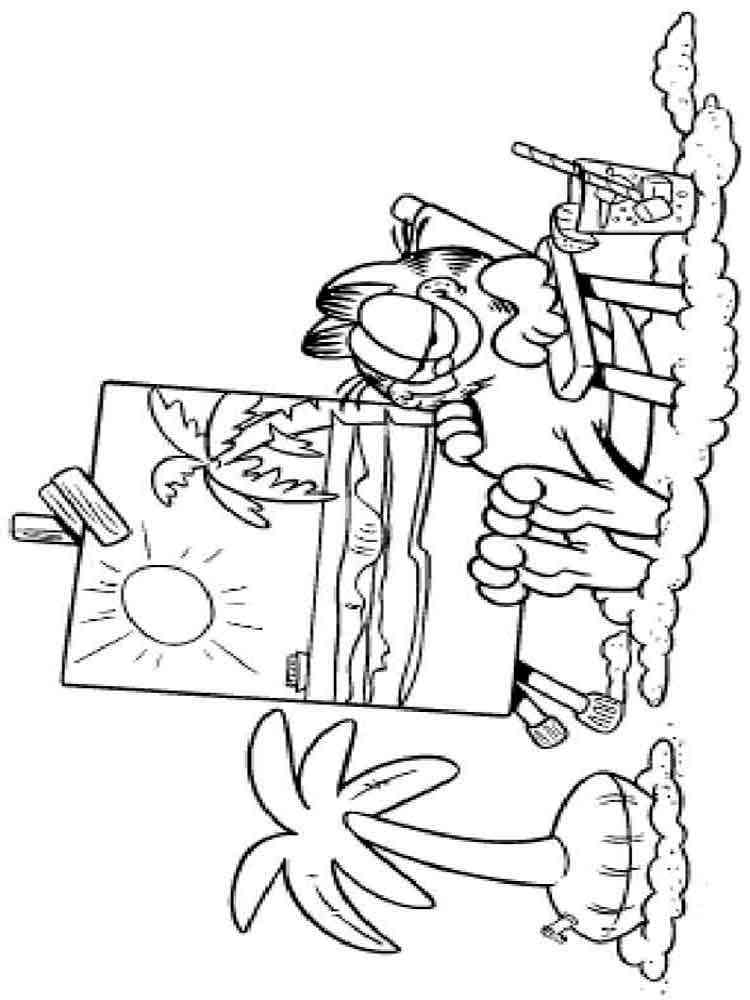 Garfield 52 coloring page