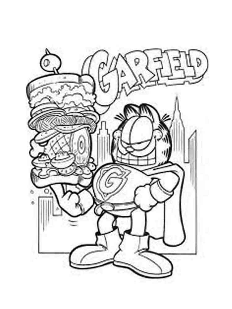 Garfield 55 coloring page