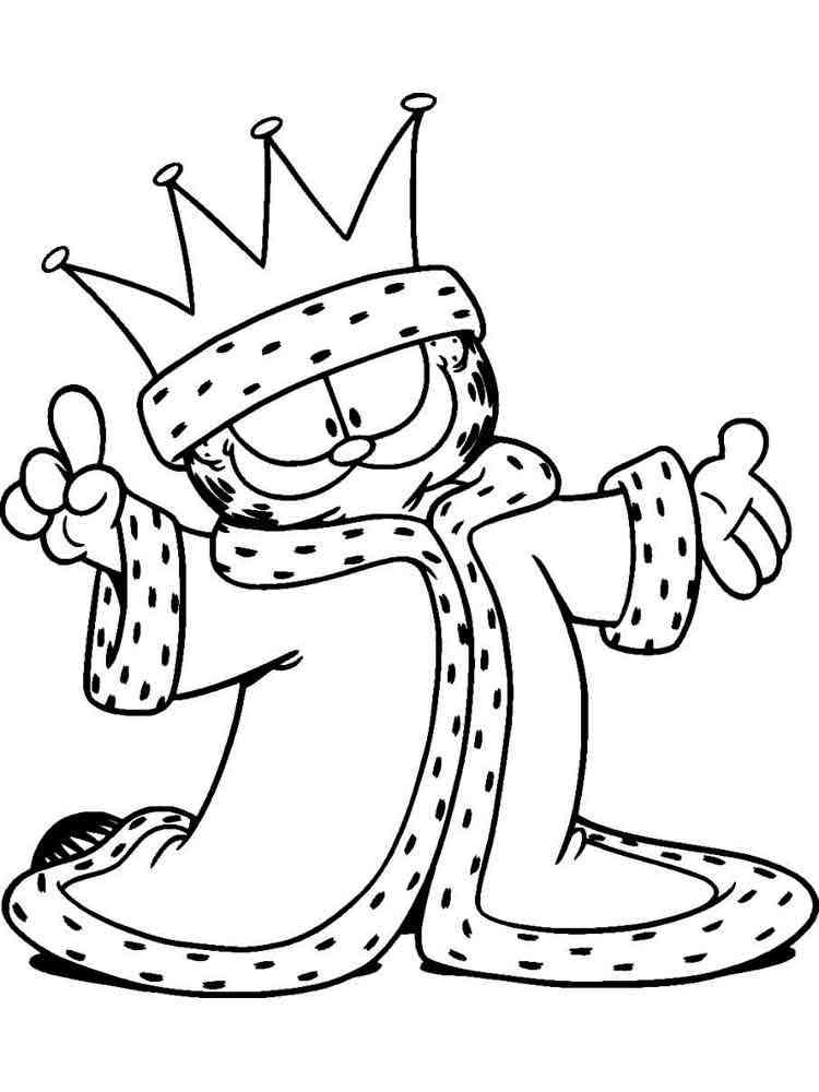 Garfield 58 coloring page