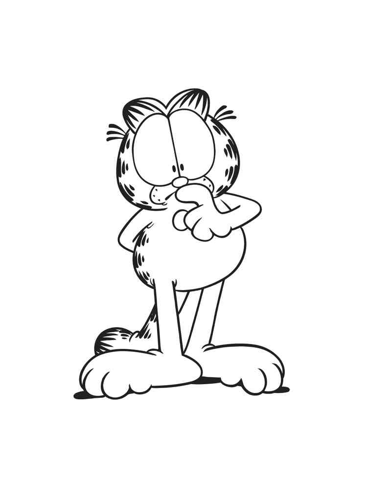 Garfield 64 coloring page