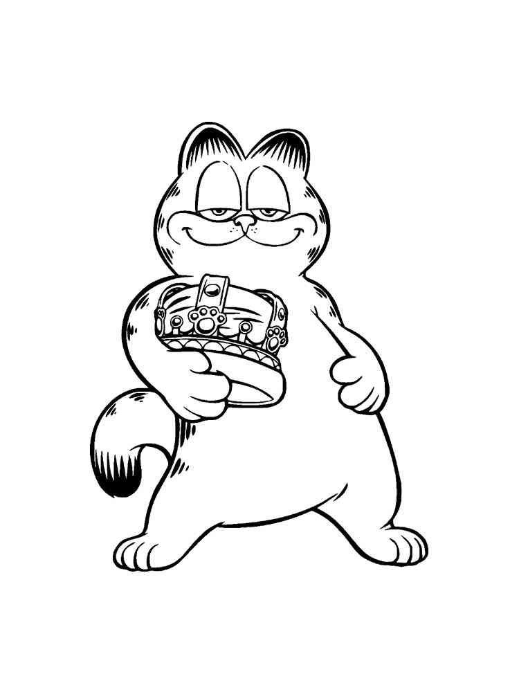 Garfield 65 coloring page