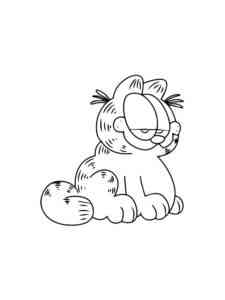 Funny Garfield coloring page