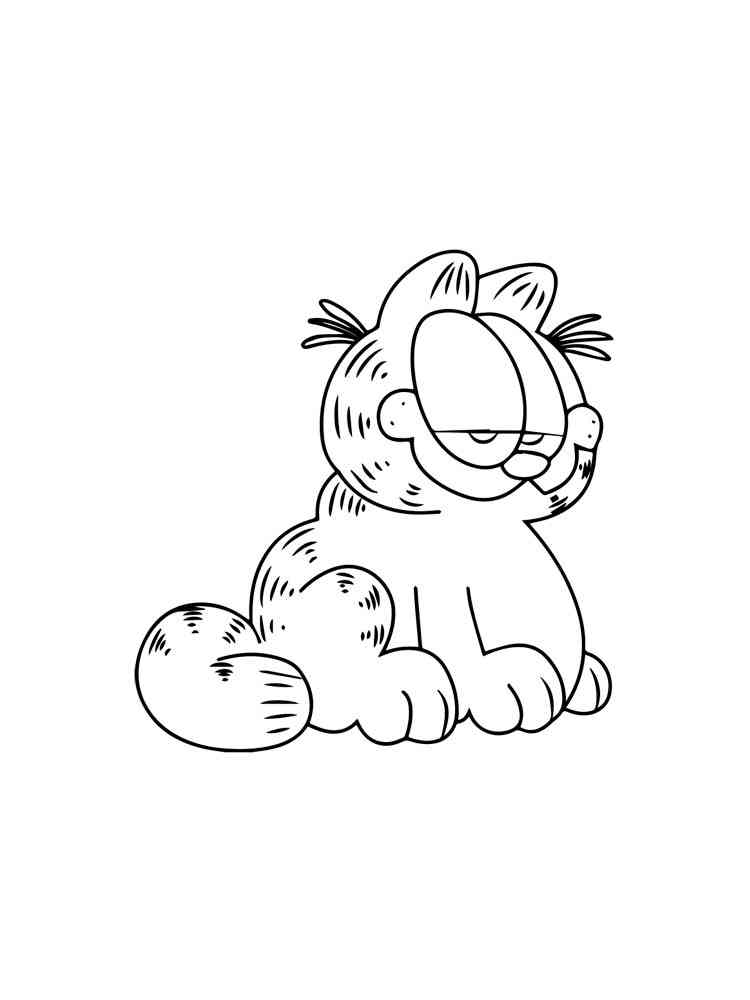 Garfield 69 coloring page