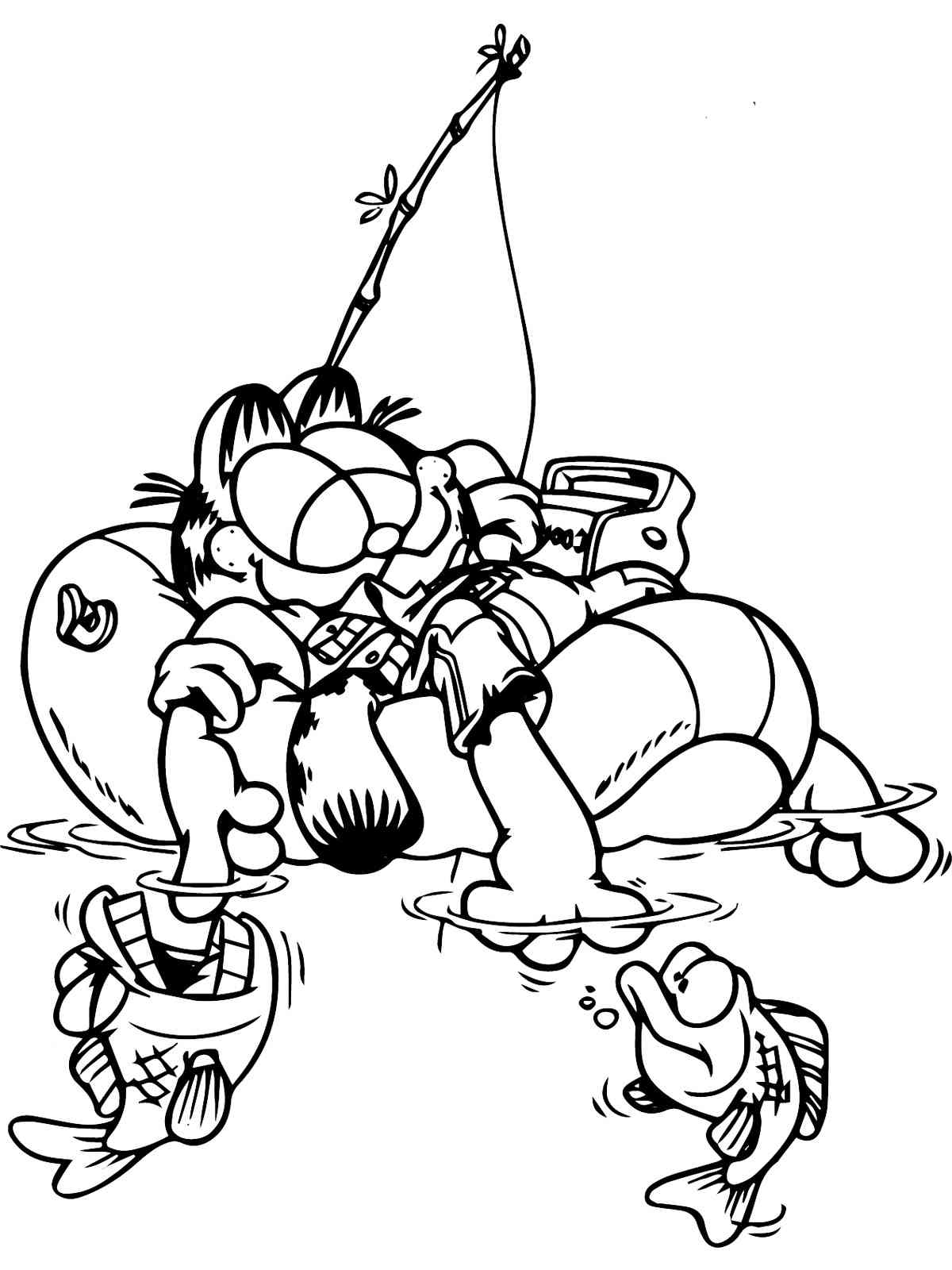 Garfield 7 coloring page