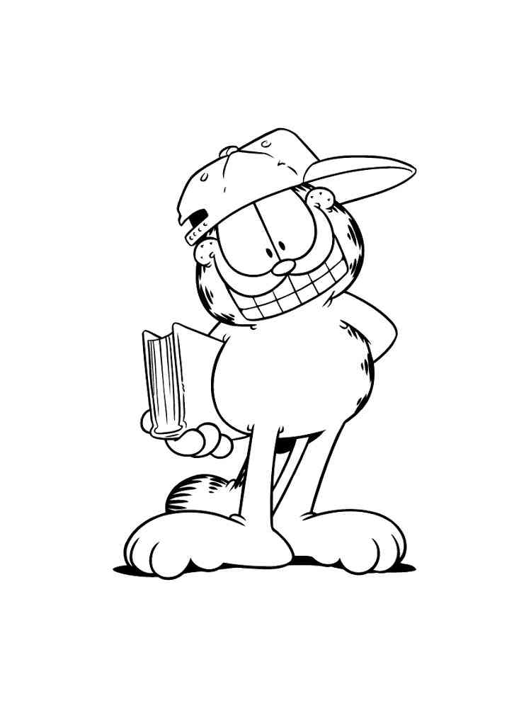 Garfield 70 coloring page