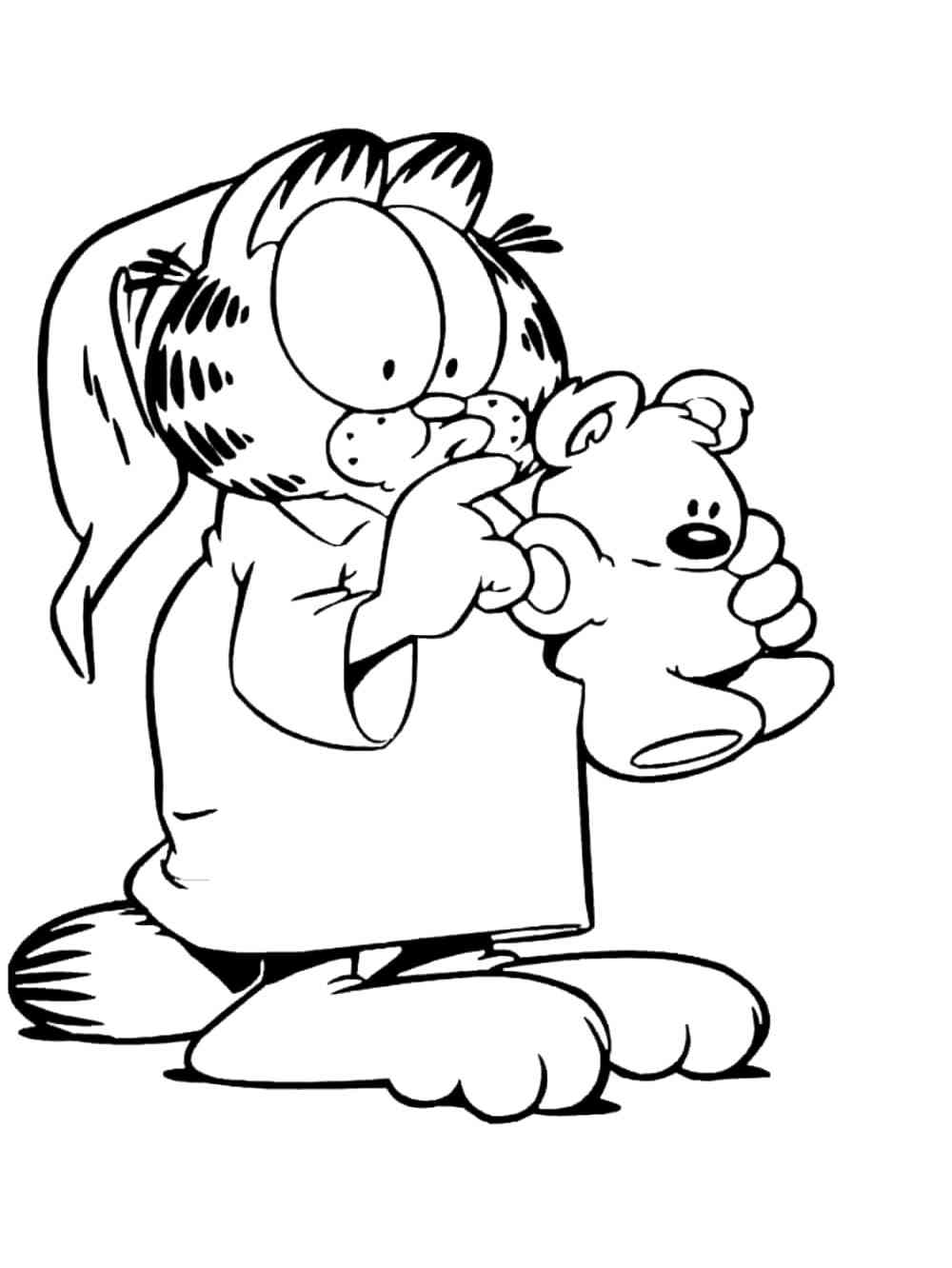 Garfield 9 coloring page