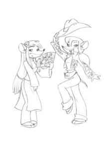 Thea Sisters coloring page