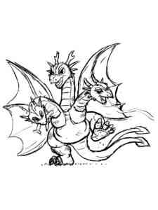 Little Ghidorah coloring page