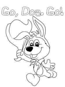 Scooch Pooch from Go, Dog, Go coloring page