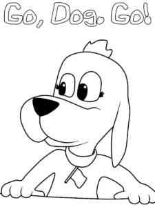 Go, Dog, Go 6 coloring page