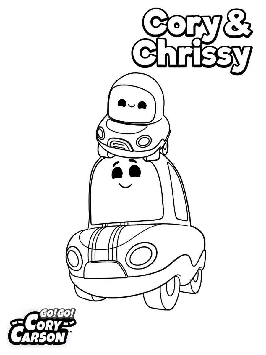 Cory and Chrissy coloring page