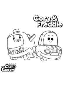 Cory and Freddie coloring page