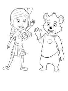 Goldie and Bear 2 coloring page