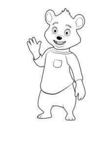 Goldie and Bear 3 coloring page