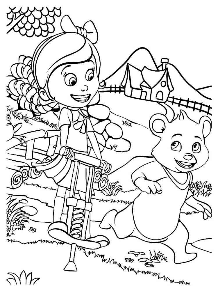Goldie and Bear 5 coloring page