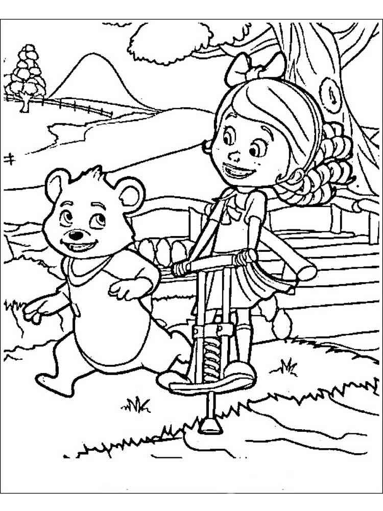Goldie and Bear 6 coloring page