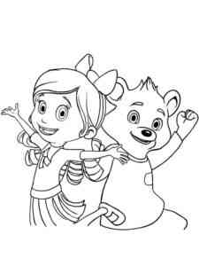 Goldie and Bear 7 coloring page