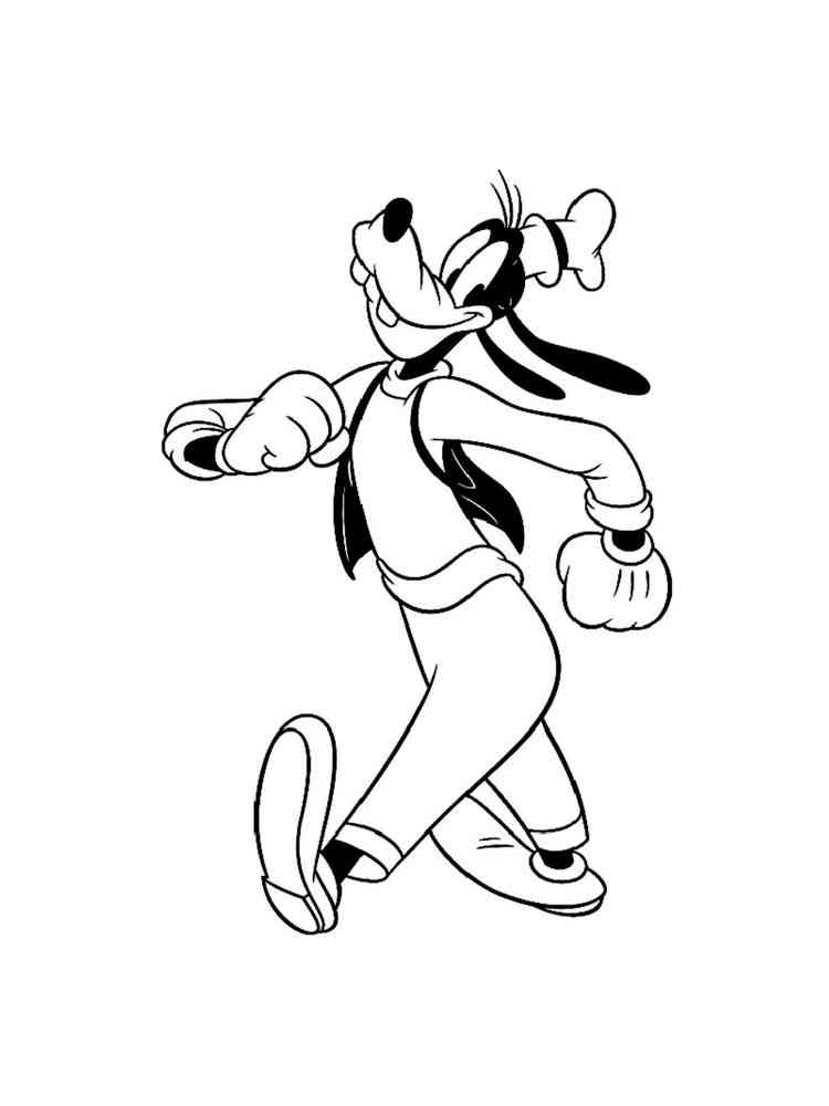 Goofy 13 coloring page
