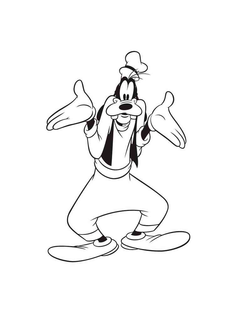 Goofy 14 coloring page
